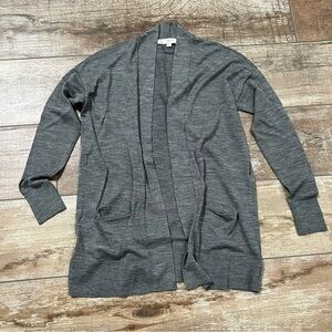 LOFT | Gray Sweater Cardigan